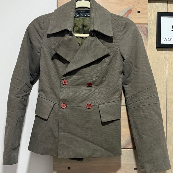 Vintage Celyn b. by Elisabetta Franchi double-breasted military-style jacket - Picture 1 of 6